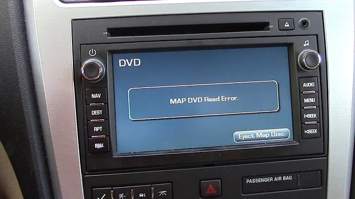 (PARTE 2) Solución definitiva para errores de lectura del DVD de mapa en GMC Acadia 2011