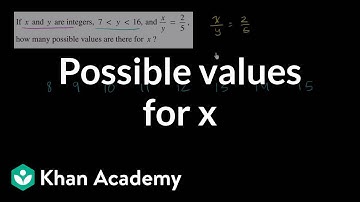 13 Possible values for x