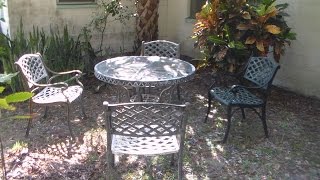 Antiquing Cast Metal Furniture