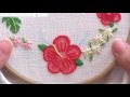 基本の刺繍ステッチで作るフープアート　”Marron's embroidery video”
