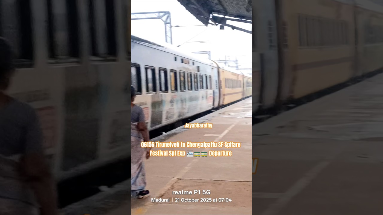 ‼️06156 Tirunelveli to Chengalpattu SF Splfare Festival Spl Exp ‼️ Departure 🚦