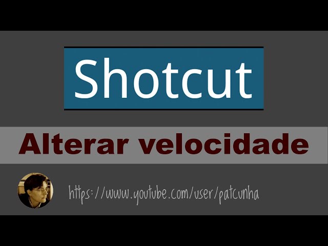 Velocidade do clip no Shotcut