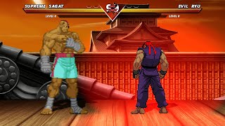 SUPREME SAGAT vs EVIL RYU  Street fighter | DEATH BATTLE‼