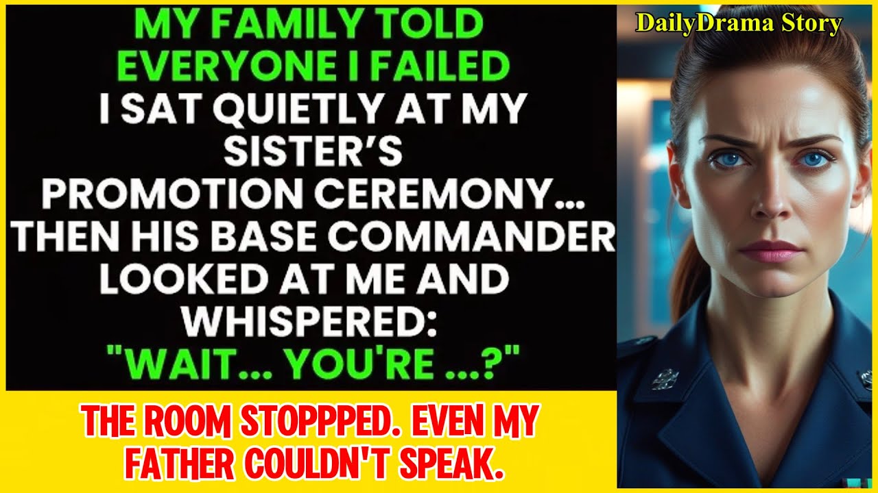 Family Said I Failed,Then My Sister’s Commander Looked at Me and Said “Ma’am… you’re the General