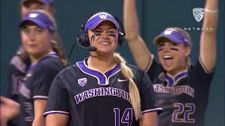 Softball: Washington's Taran Alvelo details teammates' support in the circle: 'They fire me up'