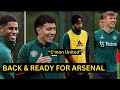 Martinezfernandesrashfordmartialmaguiremainoo man united training  injury updates vs arsenal