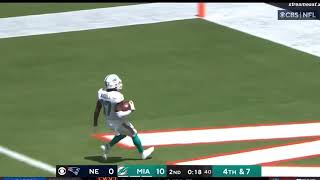 Tua Tagovailoa 42 Yard Touchdown Pass to Jaylen Waddle | Patriots vs Dolphins