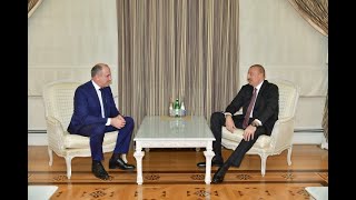 Официальная встреча с Президентом Азербайджана Ильхамом Алиевым