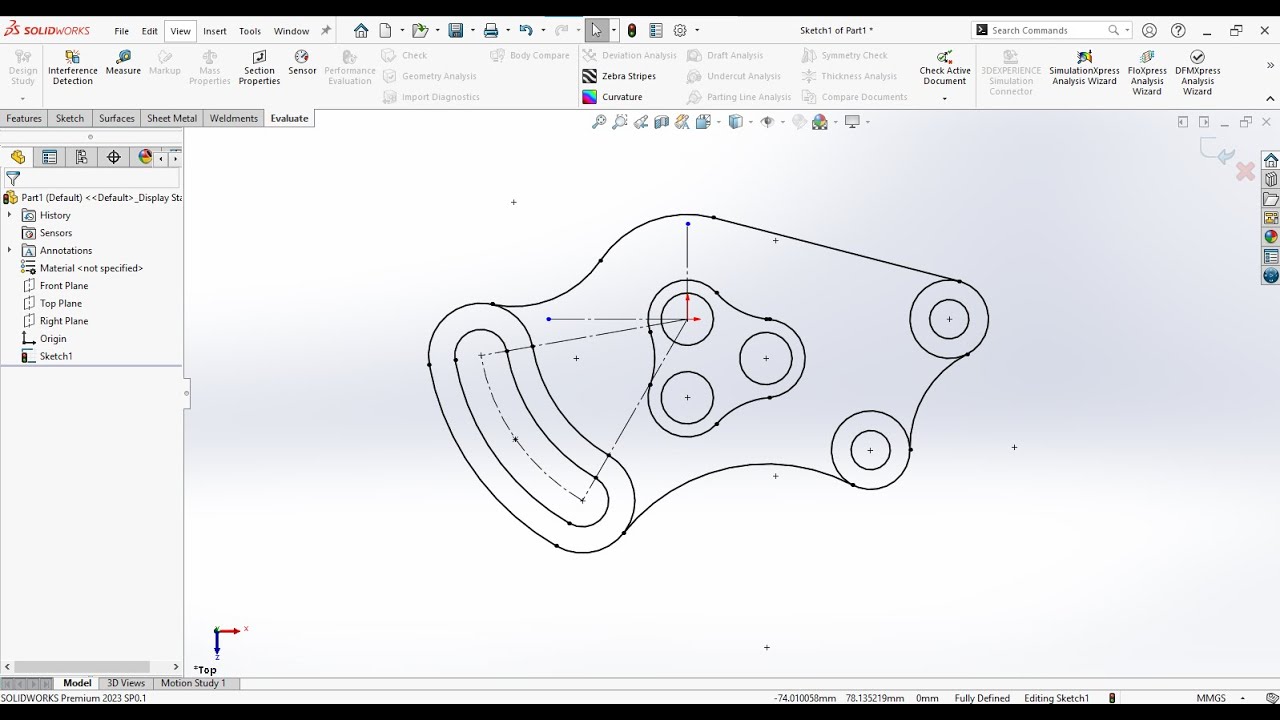 Solidworks Basic Sketch - YouTube