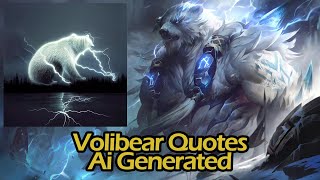 Volibear Quotes But They Are AI Generated Art