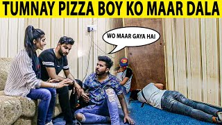 Prank on Girlfriend with Pizza Delivery Guy - Lahori PrankStar