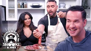 Snooki & The Situation Play w/ Sausage  | Cooking in the Crib w/ Snooki & Joey