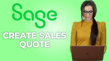 How to create sales Quote on Sage Accounting?