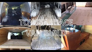 TOYOTA HIACE  VAN BUILD CONVERSION  BETSYCAMPER