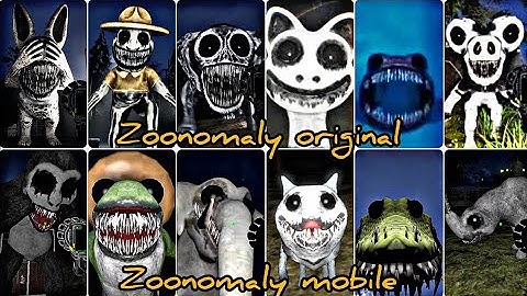 ZOONOMALY- Zoonomaly original Vs zoonomaly mobile- All Jumpscares & All Monsters + All Bosses