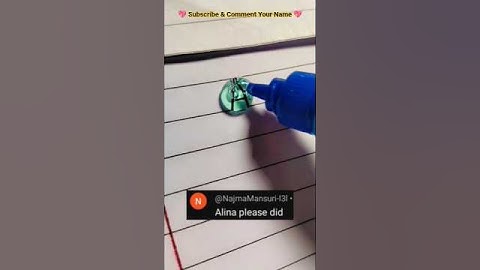 Tag to Alina🌸Comment Your Name📛#art #bubble#nameart #writing#smileycrafter #calligraphy #shorts #yt