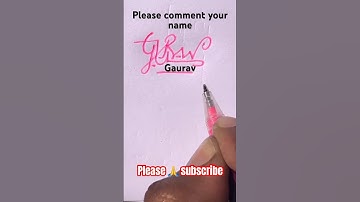 gauRaV name Signature Style/Best Signature idea#Viral shorts