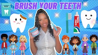 Brush Your Teeth Learning with Ms Houston Kids Songs + Nursery Rhymes