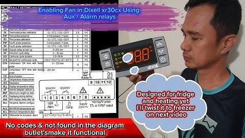 HOW TO ENABLE FAN IN DIXELL XR30CX THAT NO CODES AND NONE IN THE  MANUAL / DIAGRAM BUT OCT KNEW IT
