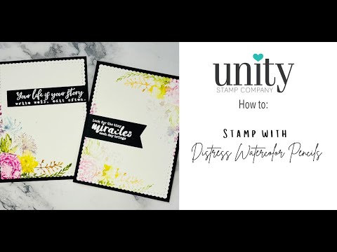 Unity Quick Tip: Stamping with Watercolor Pencils - YouTube