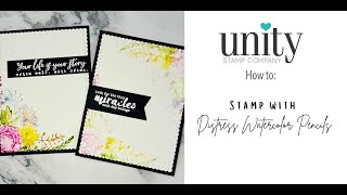 Unity Quick Tip: Stamping with Watercolor Pencils