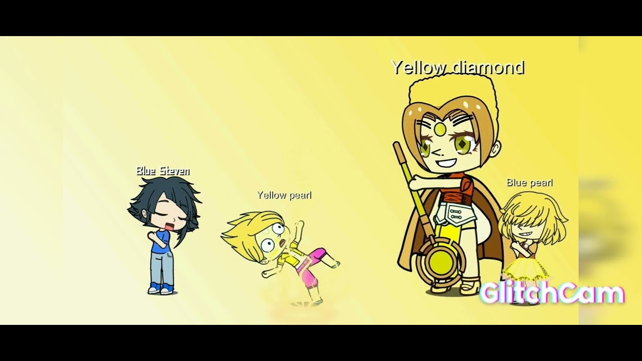 Steven universe : Yellow diamond shatter  gems ( Blue diamond Au)