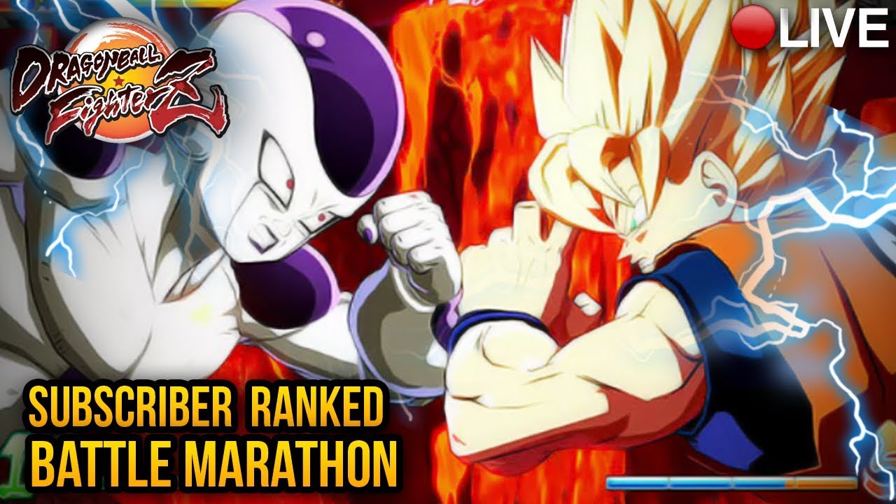 Dragon Ball FighterZ Subscriber Ranked Marathon Battles!