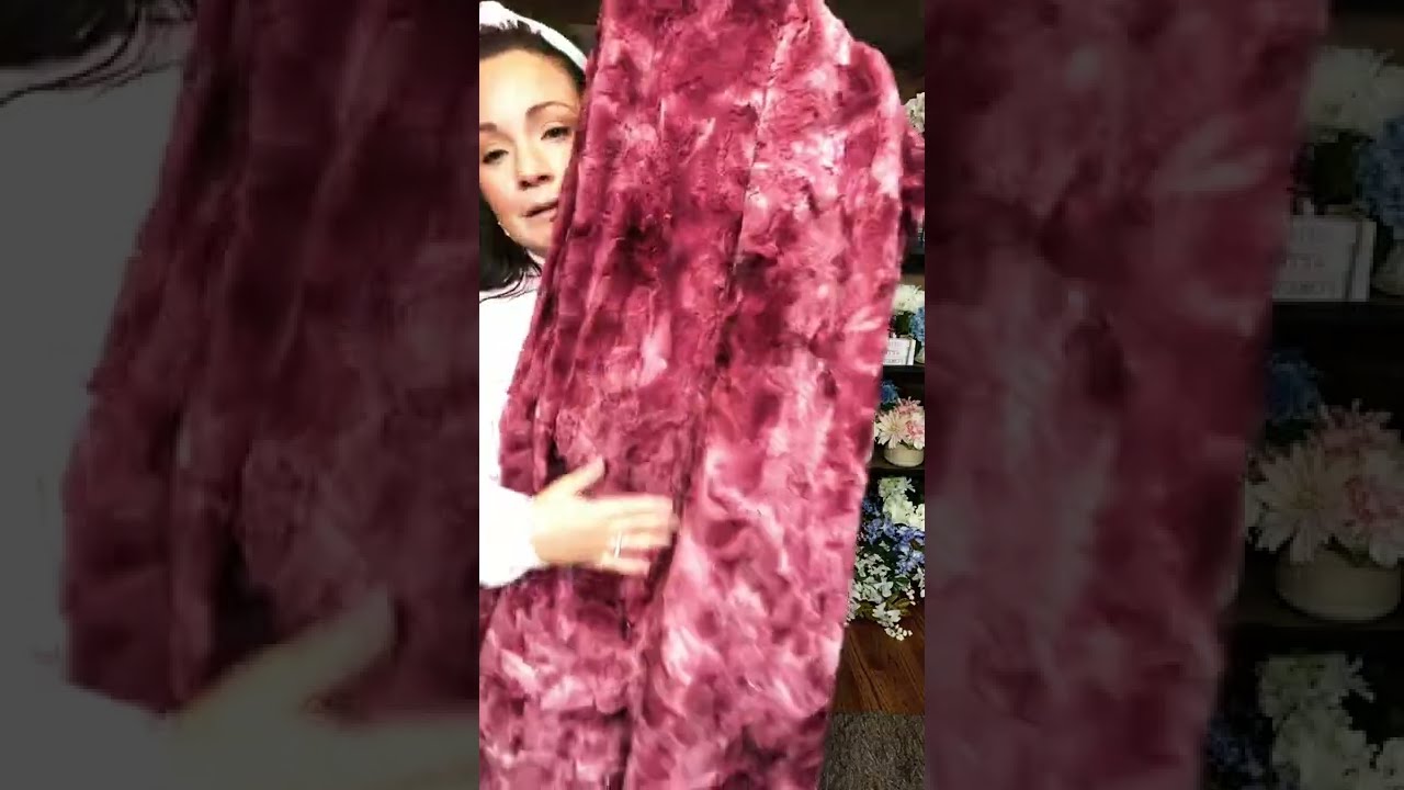 Shannon Luxe Cuddle® Galaxy Merlot Minky Blanket