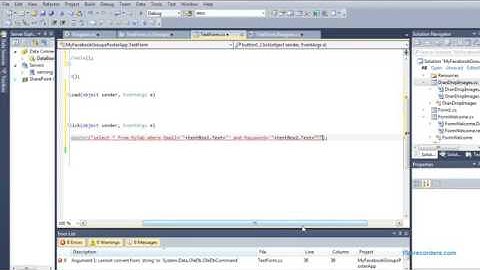 Create Login Form  Access Database with source code in C#