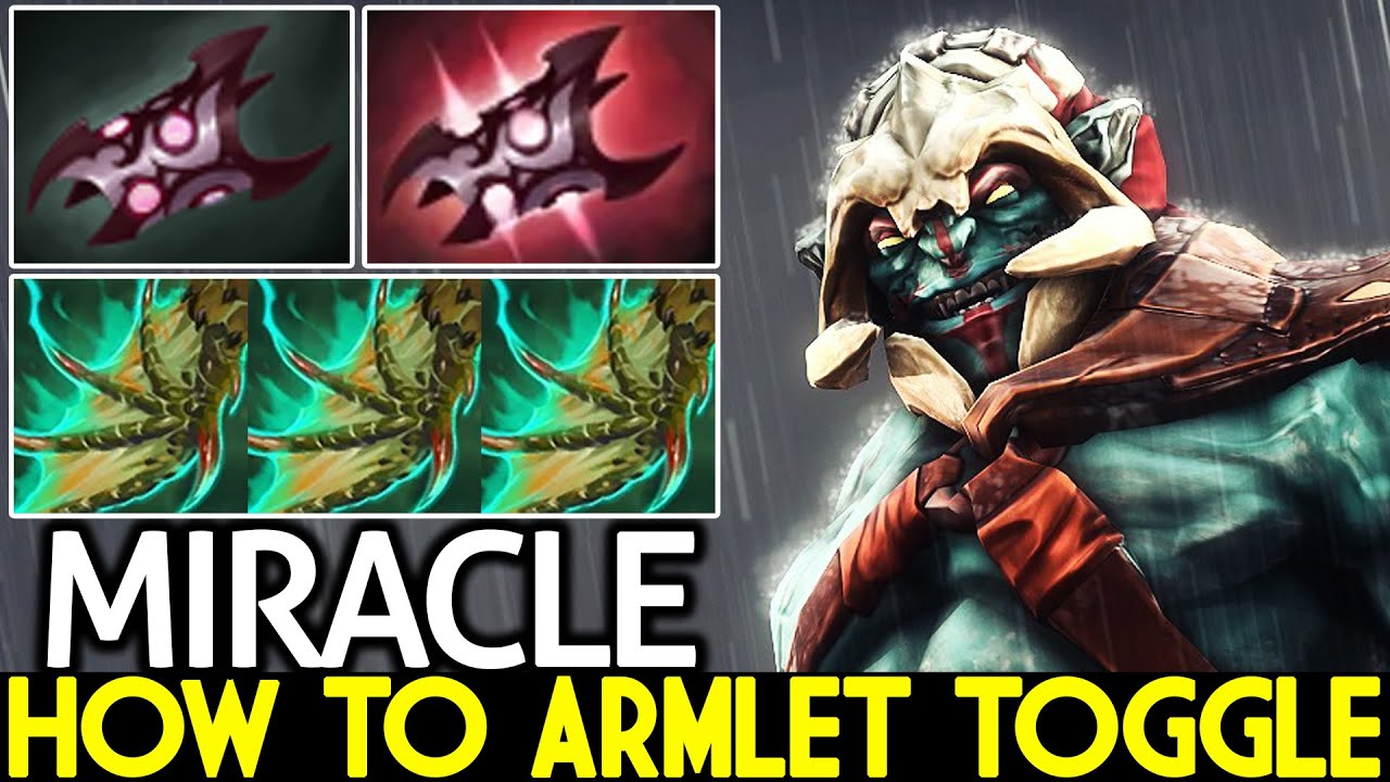 MIRACLE [Huskar] How to Armlet Toggle Raid Boss Mid Dota 2