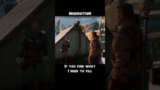 requisition — Dragon age : Inquisition dialogue scene