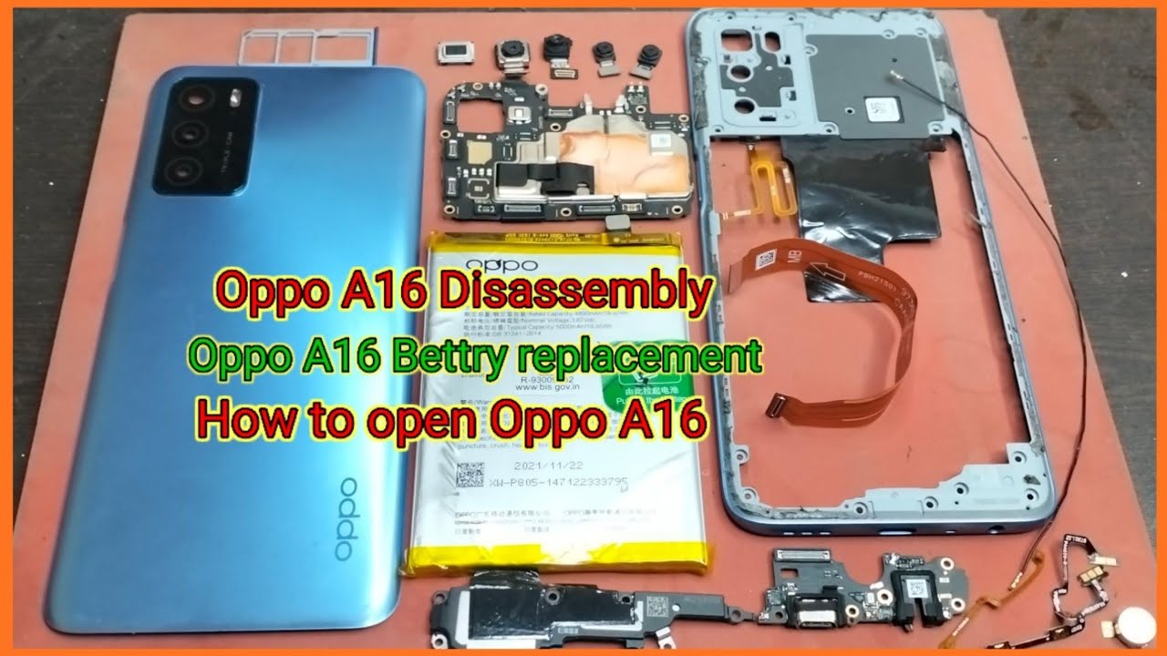 Oppo A16 Disassembly | Oppo A16 Bettry replacement | How to Open Oppo