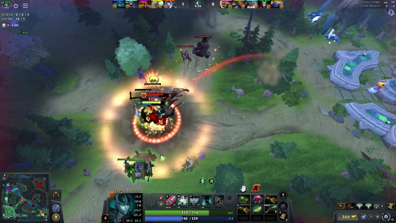 «Серийный убийца» Phantom Assassin 6 Hero Killstreak Почётное упоминание Геймплей — Сборка — Руко...