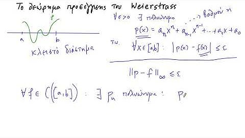 the weierstrass approximation theorem
