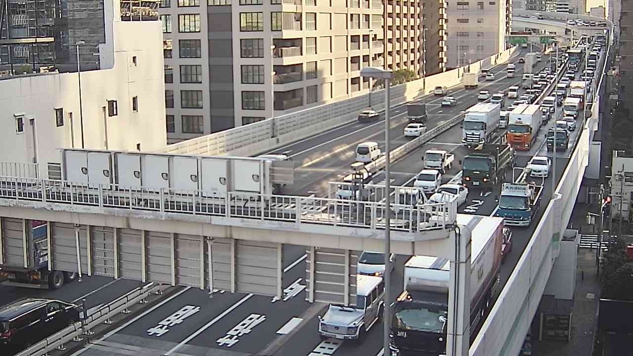 【LIVE】首都高 1号羽田線 浜崎橋JCT ライブカメラ/Tokyo highway Live Camera 2026/05/22 10:25～