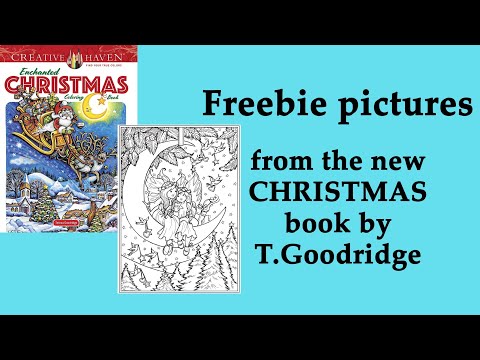 Freebie Pictures From The New Christmas Book By T.Goodridge Creativehaven Coloring Adultcoloring