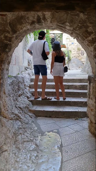 Omis town, port in the Dalmatia region of Croatia, summer 2021