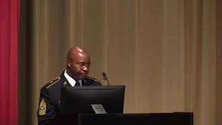 CSM Finis Dodson's NCO Induction Speech 20 October 2017.