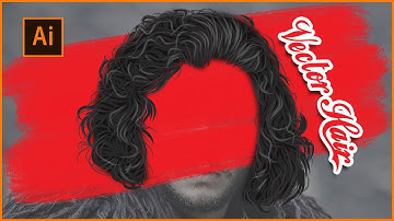 Draw vector hair in  illustrator | step by step tutorial