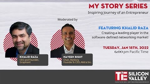 MyStory featuring Khalid Raza, CEO & Founder of Graphiant