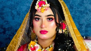 Haldi bridal Makeup tutorial step by step || Nadia’s makeover