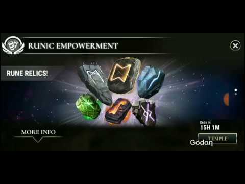 Mini Event Dawn Of Titans Rune Relics Youtube
