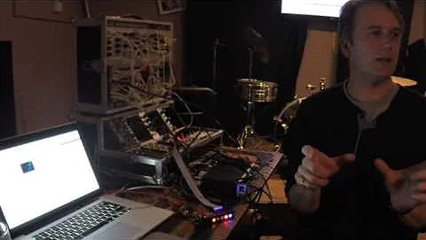 Expert Sleepers 'disting' presentation at the London Music Hackspace