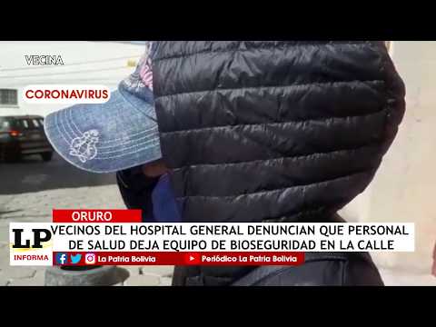 Vecinos del hospital general denuncian que personal de salud deja equipo de bioseguridad en la calle