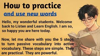 How to practice and use new words // 5 simple steps to build active vocabulary // Graded Reader🎧🎧