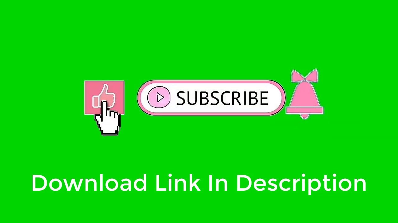 Green screen Like Comment Subscribe Button Pink || Pink Subscribe Button Free Download