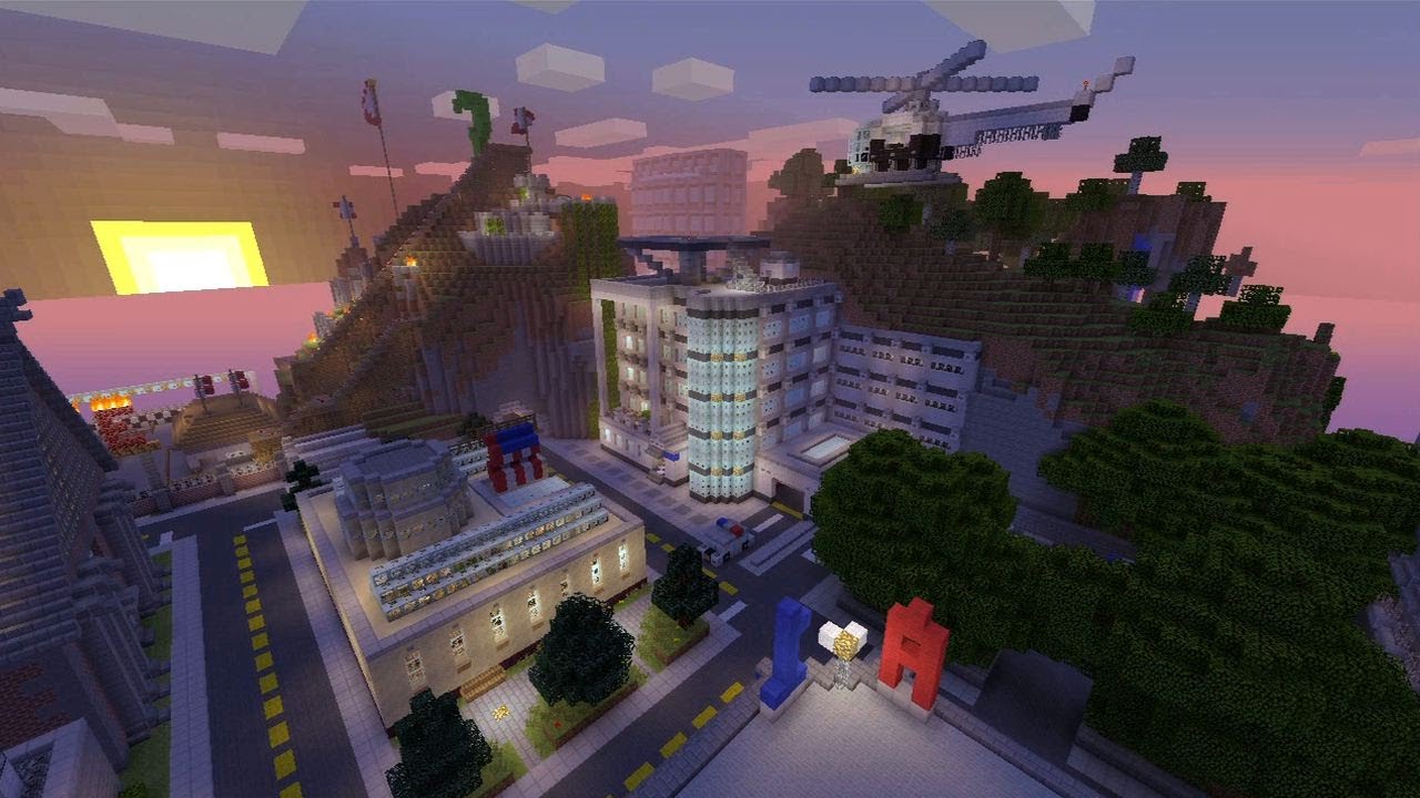 Minecraft Xbox - Exploring The City - SPANKLECHANK's World 