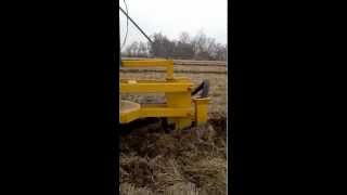 Challenger MT665D Pulling a Tile Plow Cat Challengers Pull Draintile