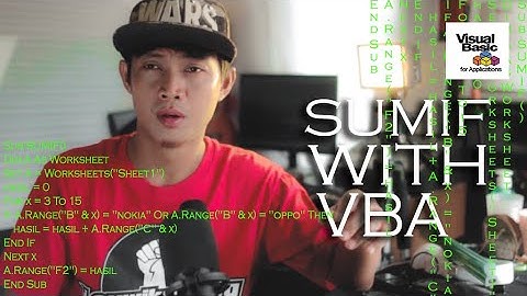 SUMIF VBA Code Excel