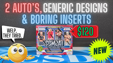 2025 Panini Combat Anthology Hobby Box Review.